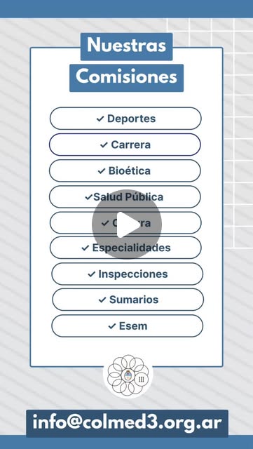 Publicacion de Instagram sobre las comisiones del Colegio